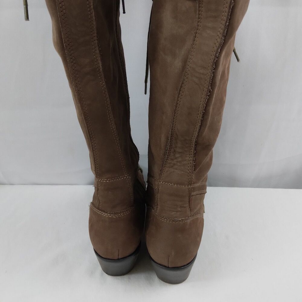 Jeffrey Campbell x Free People Joe Brown Leather Lace Up Boots Size 8 M - Picture 16 of 16